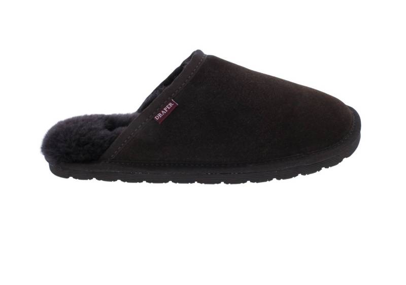 Draper of Glastonbury Draper of Glastonbury Daniel Hausschuh, Velourleder, echtes Schaffell, Pantoffel von Draper of Glastonbury
