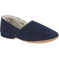 Draper of Glastonbury Slipper Anton aus Veloursleder mit Lammfellfutter in 12 von Draper of Glastonbury