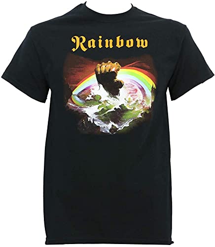JBT Rainbow Band Rising Album Cover T-Shirt Black XXL von Draught