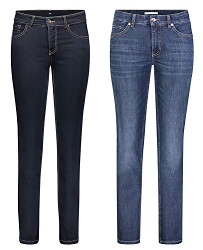 Draussen-Aktiv.com MAC Melanie - 2er Pack Damen Jeans in Verschiedene Farbvarianten, Größe:W34/L28, Farbe:D801+D845 von Draussen-Aktiv.com