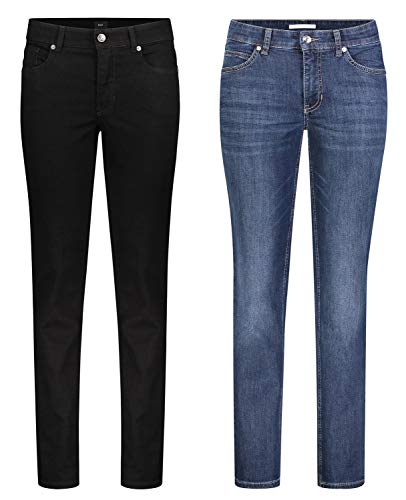 Draussen-Aktiv.com MAC Melanie - 2er Pack Damen Jeans in Verschiedene Farbvarianten, Größe:W36/L30, Farbe:D999+D845 von Draussen-Aktiv.com