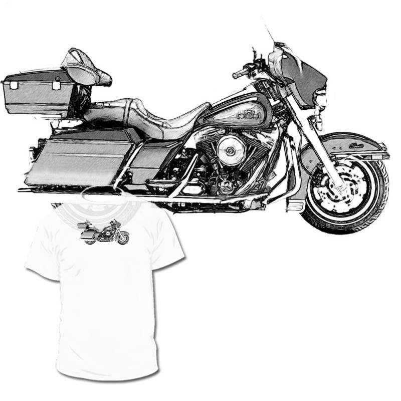 1991 Harley Davidson Electra Glide Weitere Motorradzeichnungen Sind Verfügbar von Drawinx
