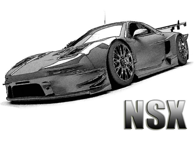 Acura Nsx Zeichnung T Shirt von Drawinx