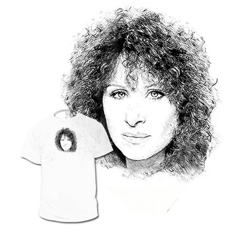 Barbra Streisand T Shirt Barry Manilow Celine Dion George Michael Are Available2 Pete Seeger Joan Baez Judy Anderson T-Shirts Sind Verfügbar von Drawinx