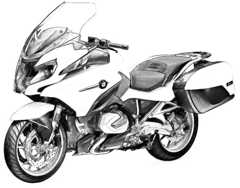 Bmw R 1200 Rtl T Shirt Zeichnung Deines Lieblingsrads Ist Verfügbar von Drawinx