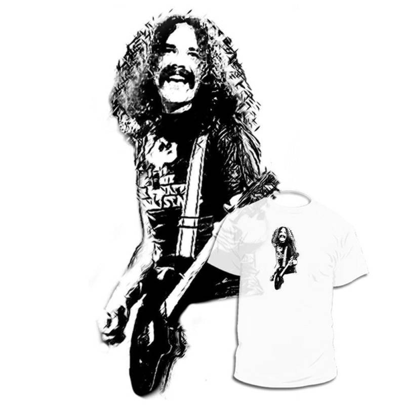Boston Brad Delp Gitarren-Kunst Zeichnung T-Shirt Band von Drawinx