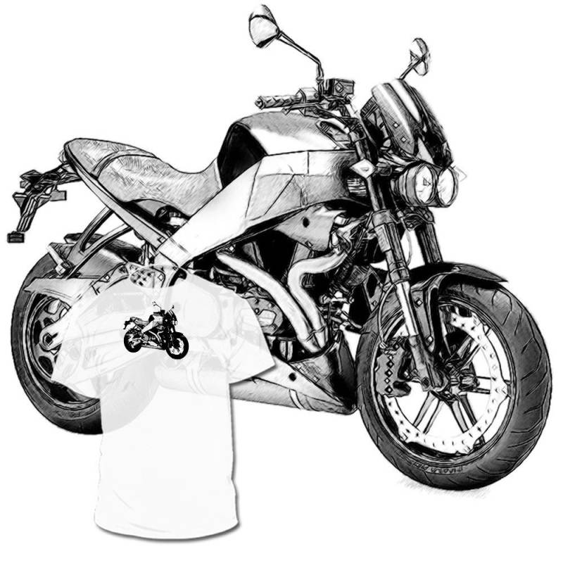 Buell Xb 12 Ss Zeichnung T-Shirt Die Meisten Fahrradzeichnungen Sind Verfügbar von Drawinx