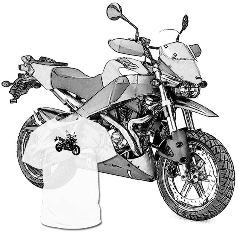 Buell Xb12X Ulysses Zeichnung T Shirt Battletwin S1 S2 Xb Bmw R Verfügbar Weitere Motorrad Zeichnungen Sind Verfügbar von Drawinx