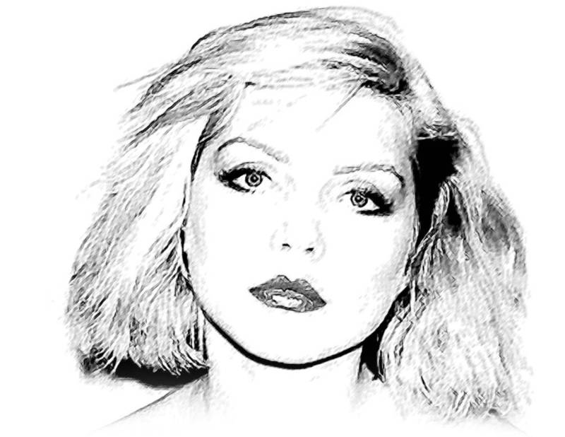 Debbie Harry Zeichnung T-Shirt von Drawinx
