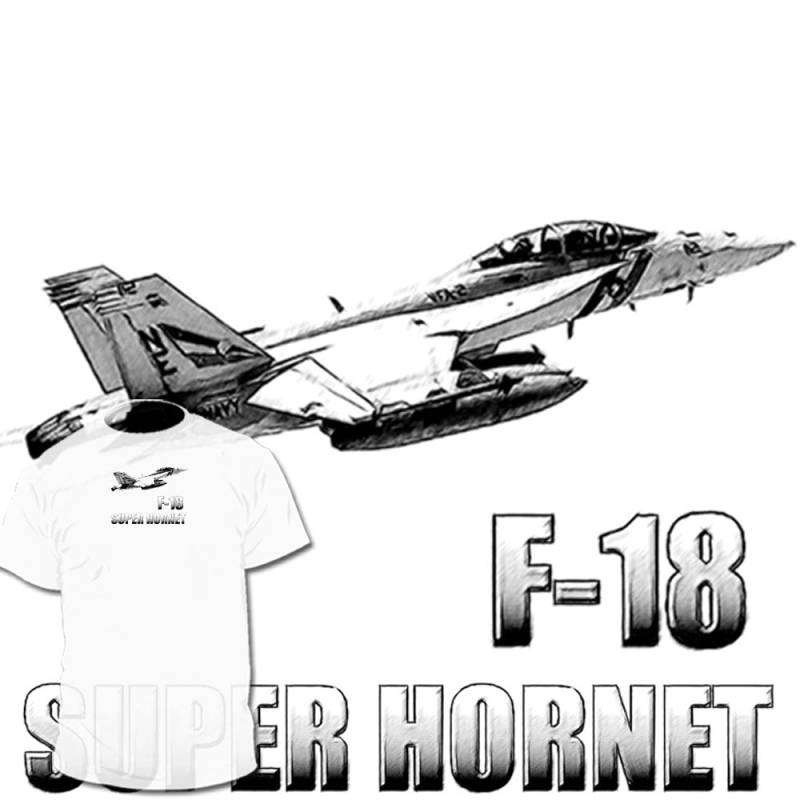 F 18 Hornet Zeichnung T-Shirt Die Meisten Kämpfer Verfügbar2 Air Force Navy Marines Army von Drawinx