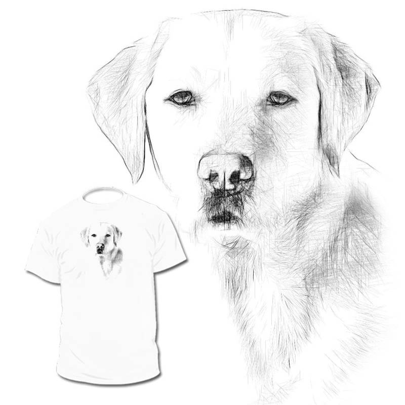 Labrador Retriever Zeichnung T Shirt Deutscher Schäferhund Beagles Zeichnungen R Verfügbar Hund von Drawinx