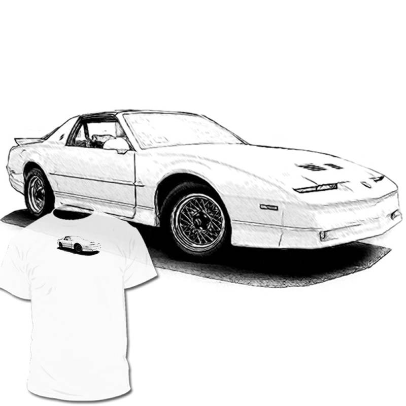Pontiac Firebird 3rd Generation T Shirt Trans Am Camaro Zeichnungen Sind Verfügbar von Drawinx