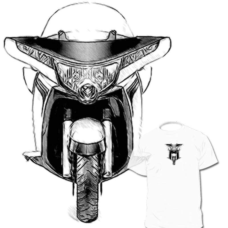 Victory Touring Vision Zeichnung T-Shirt Vegas 8 Ball Gunner Verfügbar Ihre Motorrad Ist Verfügbar von Drawinx