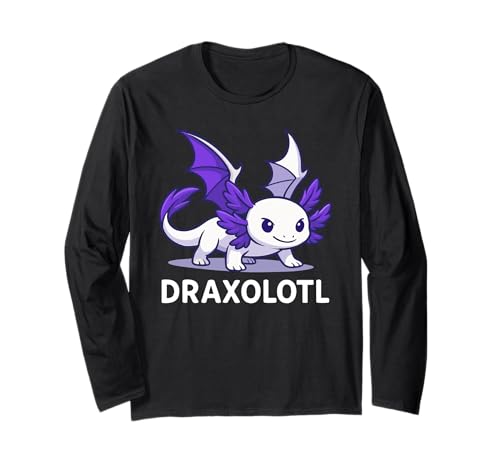 Drache Axolotl Draxolotl Design für Mädchen Jungen Kinder Axolotls Langarmshirt Drache Axolotl Draxolotl Design für Mädchen Jungen Kinder Axolotls Langarmshirt von Draxolotl Dragon Axolotl World Fans