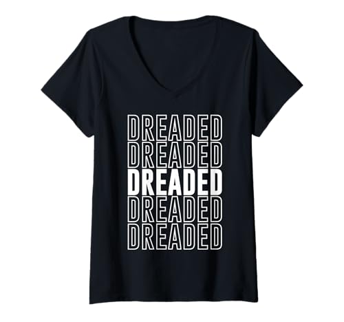 Damen Gefürchtet T-Shirt mit V-Ausschnitt Damen Gefürchtet T-Shirt mit V-Ausschnitt von Dreaded Apparel
