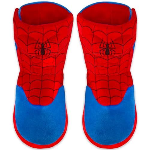 Dream Bridge Jungen Booties Kinder Hausschuhe Stiefel Spinne warmen Plüsch flauschigen Ankle Booties,Blau,30/31EU,Größe L von Dream Bridge