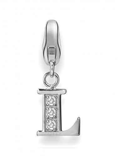 Dream Charms Charm Anhänger Buchstabe A bis Z mit Zirkonia aus echt Silber 925 (L) von Dream Charms
