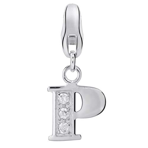 Dream Charms Charm Anhänger Buchstabe A bis Z mit Zirkonia aus echt Silber 925 (P) von Dream Charms