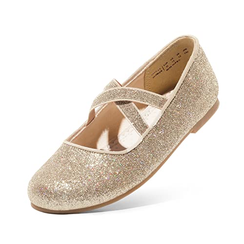 Dream Pairs Mädchen Mary Jane Strap Flache Schuhe Ballerinas Prinzessin Schuhe Flache Schulschuhe ANGIE-2-NEW-E NEU Gold-New 30 (EUR) von Dream Pairs