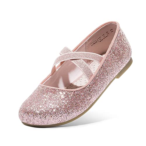 Dream Pairs Mädchen Mary Jane Strap Flache Schuhe Ballerinas Prinzessin Schuhe Flache Schulschuhe ANGIE-2-NEW-E NEU ROSA-New 33 (EUR) von Dream Pairs