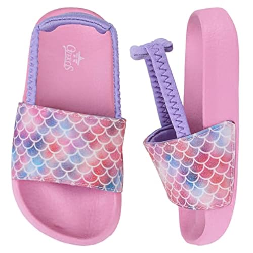 Badelatschen Kinder Mädchen Badeschlappen Sommer Hausschuh rutschfest und Leicht Strand Slippers Karikatur Dusch Badeschuhe Weiche Flache Strand Sandalen 31 Rosa von Dream QuanZhou