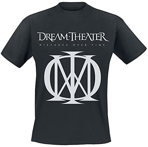 Dream Theater Distance Over Time Logo Männer T-Shirt schwarz S 100% Baumwolle Band-Merch, Bands von Dream Theater