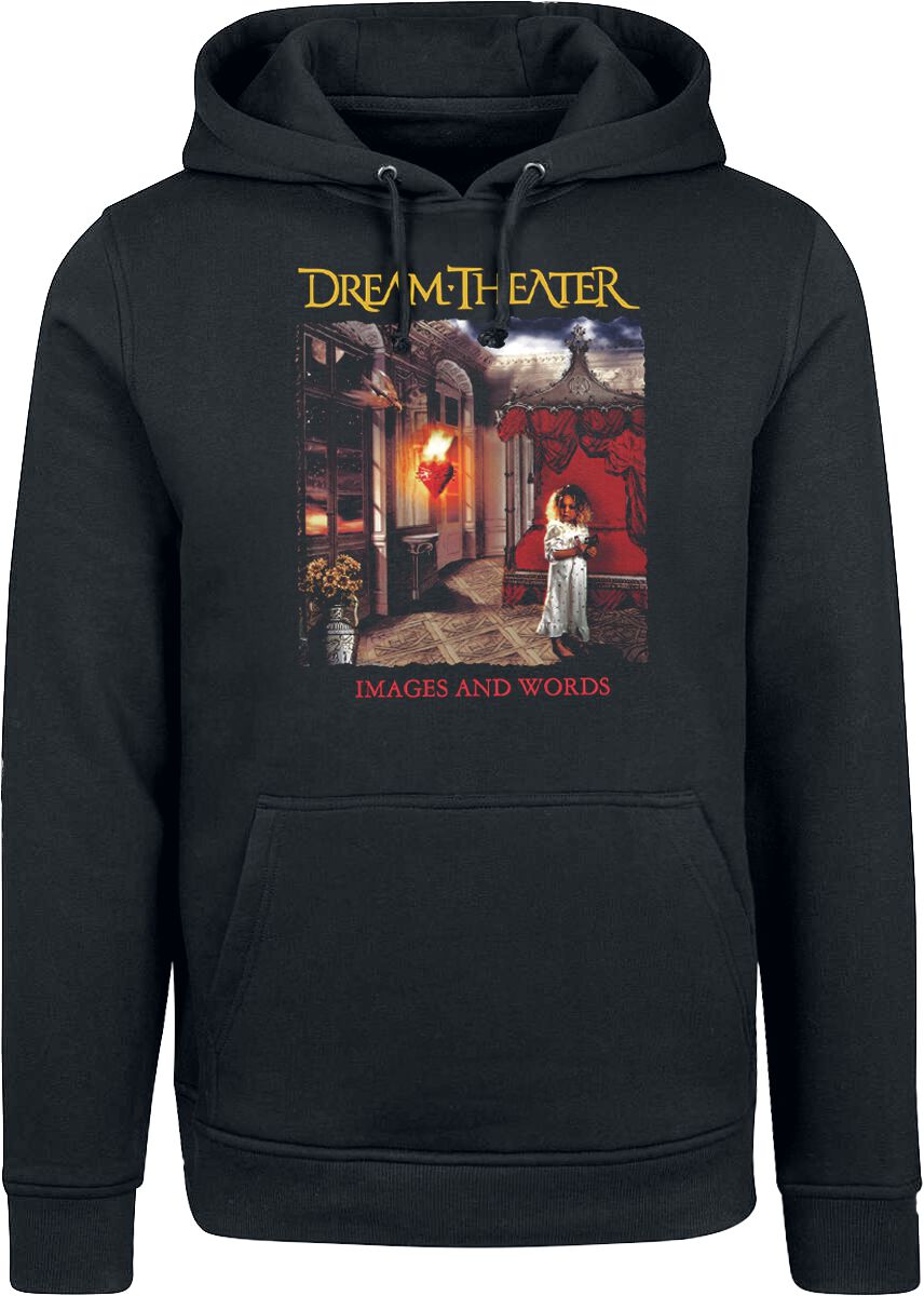 Dream Theater Kapuzenpullover - Images & words - S bis XXL - für Männer - Größe L - schwarz  - Lizenziertes Merchandise! von Dream Theater