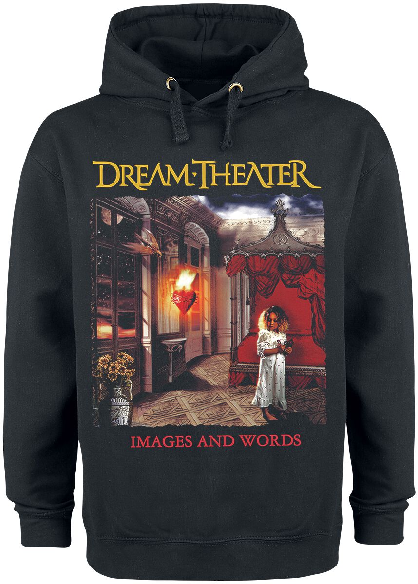 Dream Theater Kapuzenpullover - Images & words - S bis XXL - für Männer - Größe M - schwarz  - Lizenziertes Merchandise! von Dream Theater