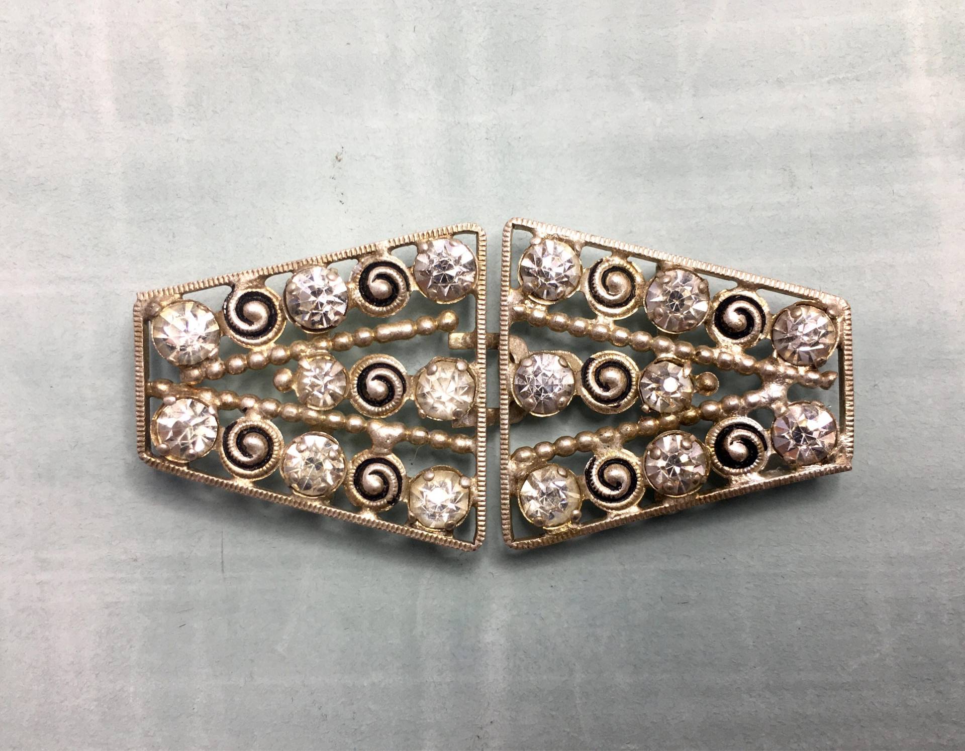 Art Deco Strass Gürtelschnalle, Gürtelschnalle Diamanté, Unbenutzt von DreamAVintage