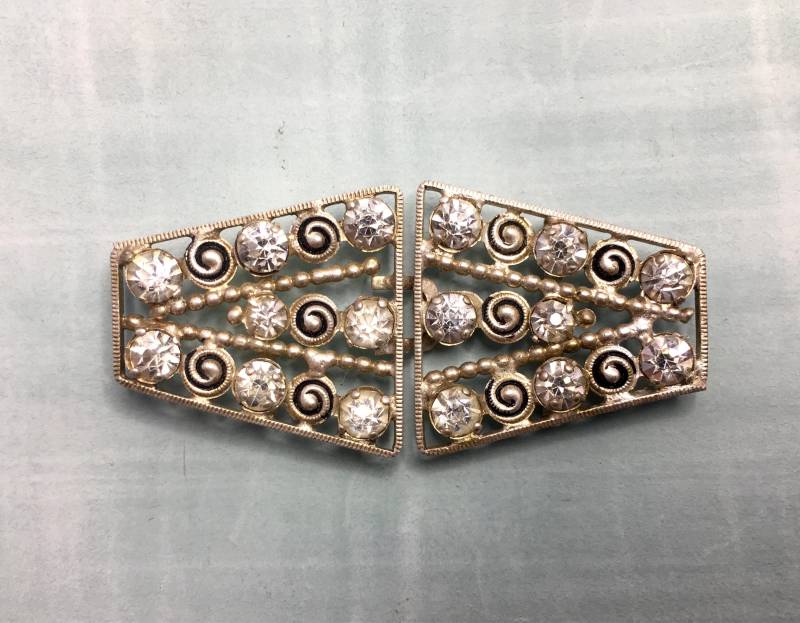 Art Deco Strass Gürtelschnalle, Gürtelschnalle Diamanté, Unbenutzt von DreamAVintage