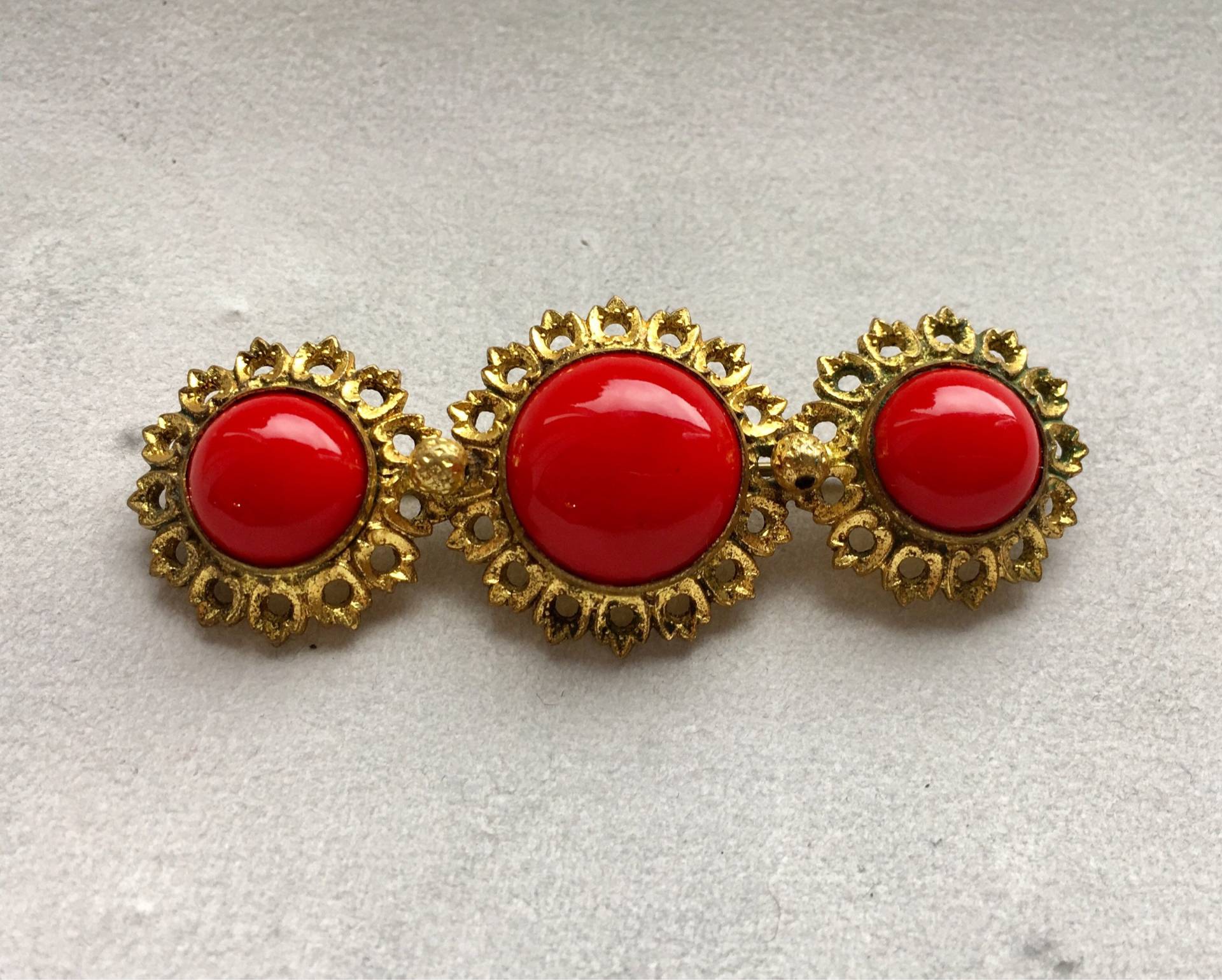 Vintage Boho Brosche, 1920Er Jahre Brosche Art Deco, Made in Tschechoslowakei, Alte Ladenware von DreamAVintage