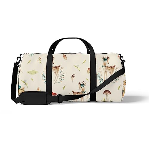 Sporttasche Sporttasche Gym Tote Country Garden Floral Flowers Giraffe Fox Sling Schultertasche Rucksack Weekend Tote Fitness Duffel Reisetasche, Color525, medium size, Reisetasche von DreamBay