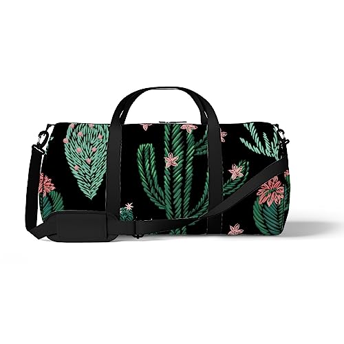 Sporttasche Turnbeutel Tropischer Kaktus Grün Blumen Wochenende Tragetasche Fitness Duffel Sling Schultertasche Rucksack Reisetasche, Color299, medium size, Reisetasche von DreamBay