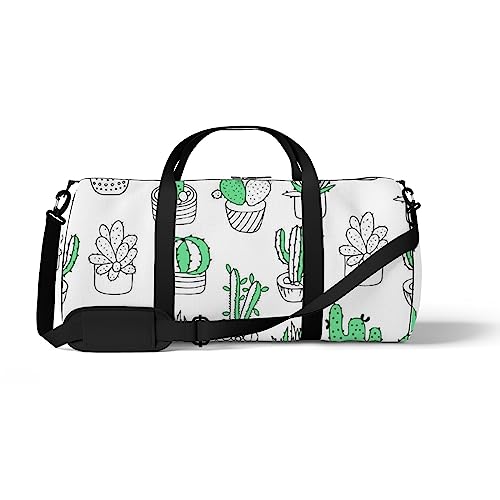 Sporttasche für Sport, Turnbeutel, Kaktus, grüne Blumen, Reisetasche, Wochenendtasche, Fitness-Seesack, Schultertasche, Rucksack, Color316, medium size, Reisetasche von DreamBay