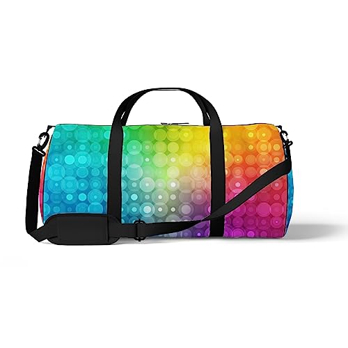 Sporttasche für Sport, Turnbeutel, gepunktet, kariert, geometrisch, Vintage, klassisch, Wochenendtasche, Fitness, Seesack, Schultertasche, Rucksack, Reisetasche, Color377, medium size, Reisetasche von DreamBay