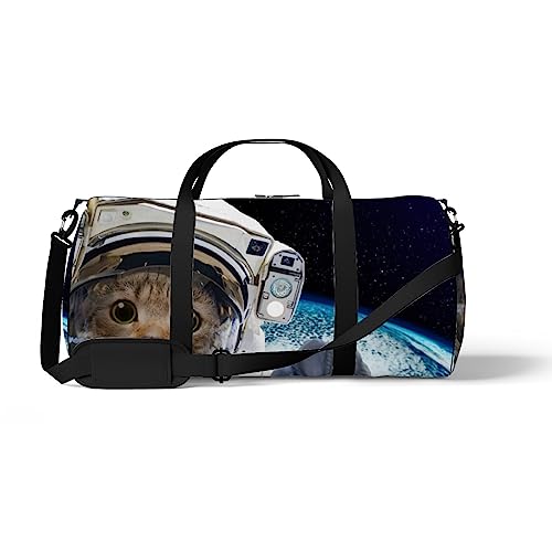 Sporttasche für Sport, Turnbeutel, niedliche Katze, Galaxie, Sterne, Universum, Weltraum, Wochenende, Tragetasche, Fitness-Seesack, Schultertasche, Rucksack, Reisetasche, Color515, medium size, Reisetasche von DreamBay