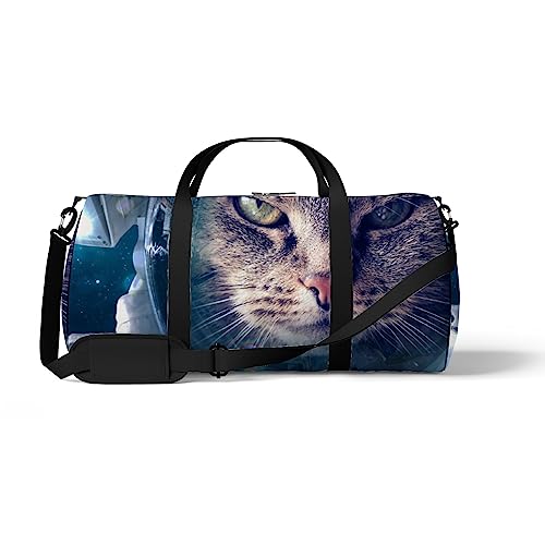 Sporttasche für Sport, Turnbeutel, niedliche Katze, Galaxie, Sterne, Universum, Weltraum, Wochenende, Tragetasche, Fitness-Seesack, Schultertasche, Rucksack, Reisetasche, Color944, medium size, Reisetasche von DreamBay