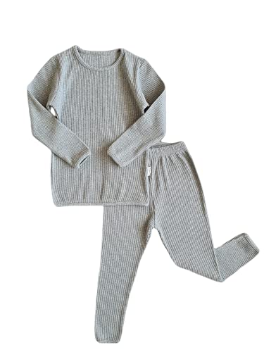 DreamBuy Passende Familien-Pyjama-Set – Personalisierte Geschenke für Mädchen, Jungen & Erwachsene – Weihnachts-PJs für Eltern, Großeltern & Neugeborene (S, Taubengrau) von DreamBuy
