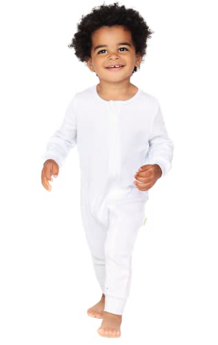 DreamBuy Unisex Baby Reißverschluss Kleinkind-Schlafanzüge (12-18 Monate, Weiß) von DreamBuy