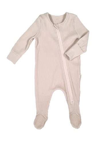 DreamBuy Unisex Baby Reißverschluss Kleinkind-Schlafanzüge (18-24 Monate, Butterkekse) von DreamBuy