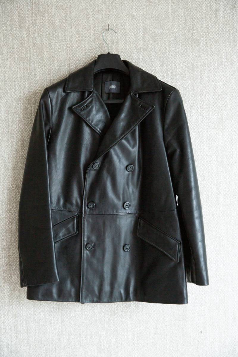 Joop Herren Designer Lederjacke Schwarz Gr 48 Sehr Guter Zustand Glattleder von DreamCatcherFry