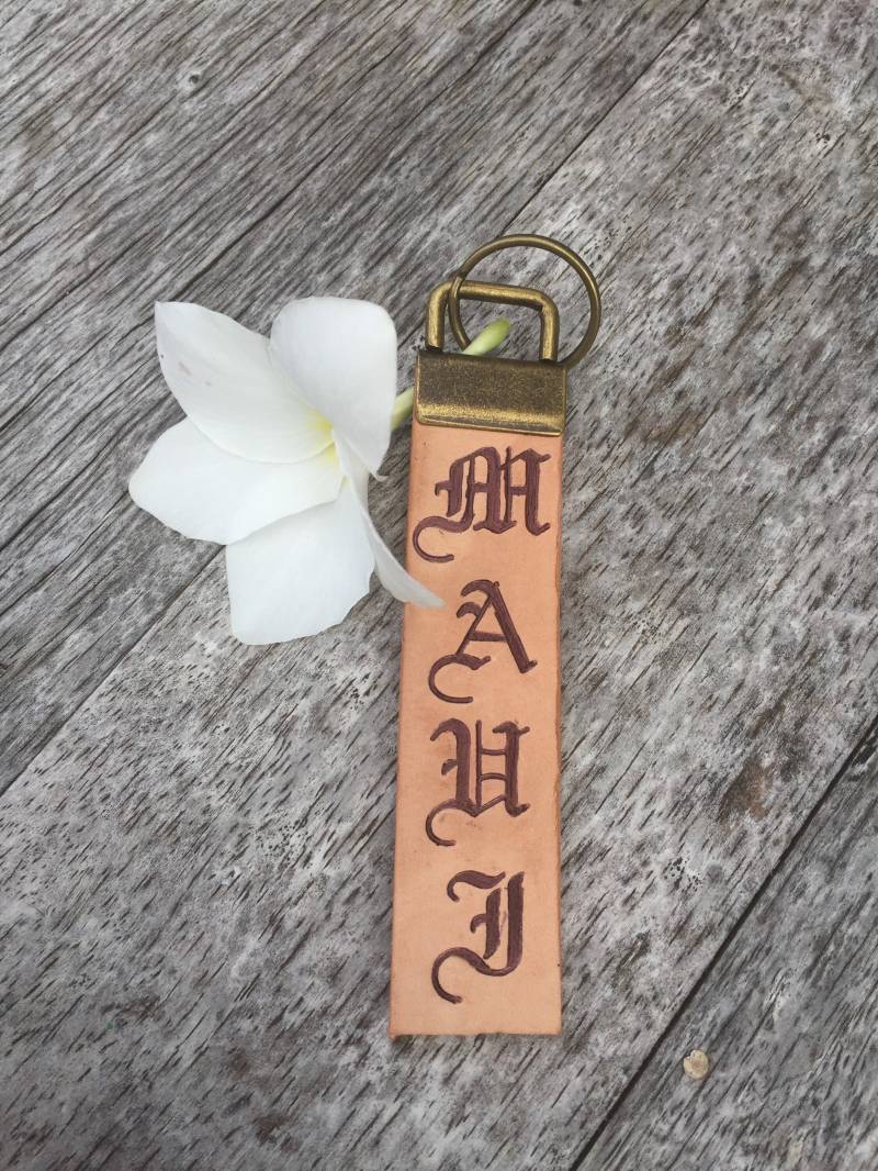 Top-Grain-Leder-Maui-Schlüsselanhänger Top-Grain-Leder-Maui-Schlüsselanhänger von DreamCityDesignz