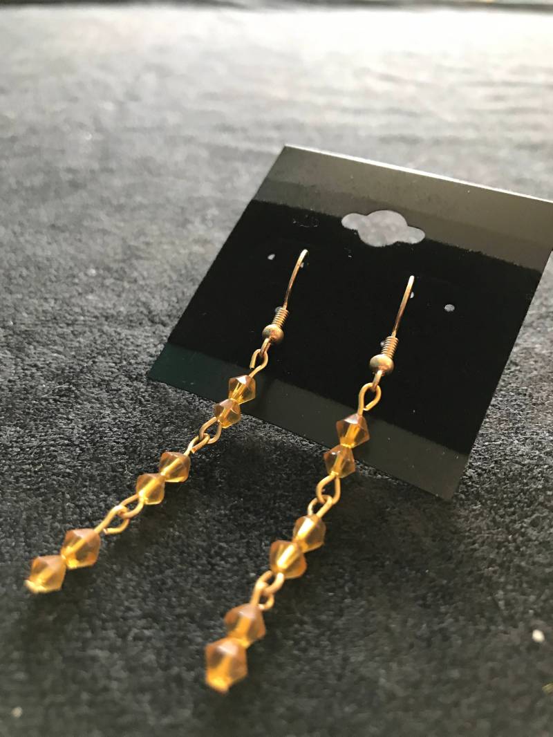 Gelbe Ohrringe von DreamCreateEnjoyArt