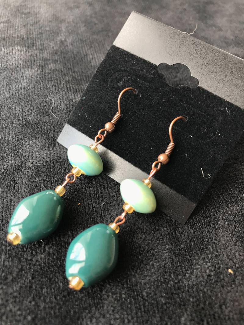 Grüne Ohrringe von DreamCreateEnjoyArt