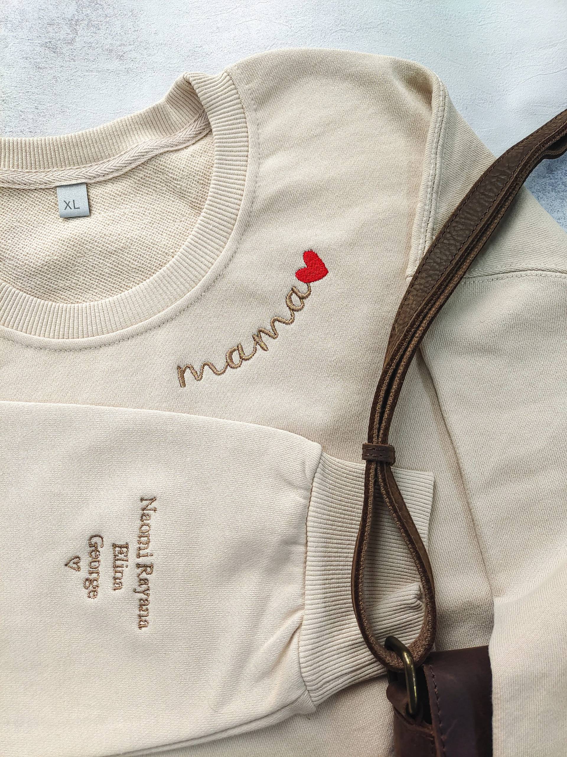 Benutzerdefinierte Mama Besticktes Sweatshirt, Benutzerdefinierte Crewneck Mit Kindernamen, Personalisiertes Geschenk Für Mama, Muttertagsgeschenk von DreamLakeStudioAU