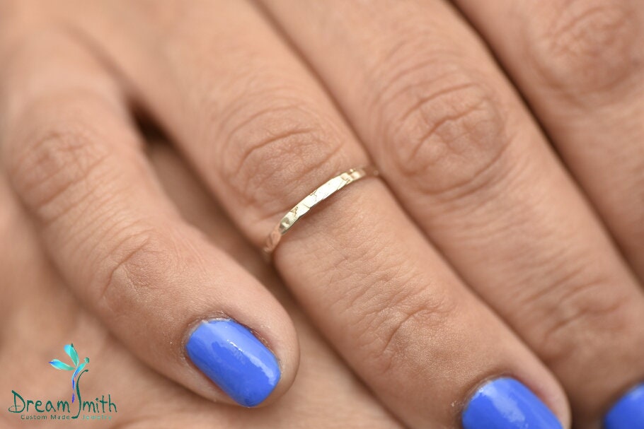 14K Weißgold Knöchelring, Toe Ring von DreamSmithJewelry