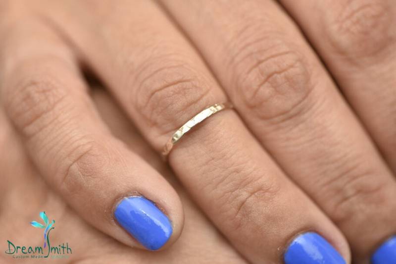 14K Weißgold Knöchelring, Toe Ring von DreamSmithJewelry