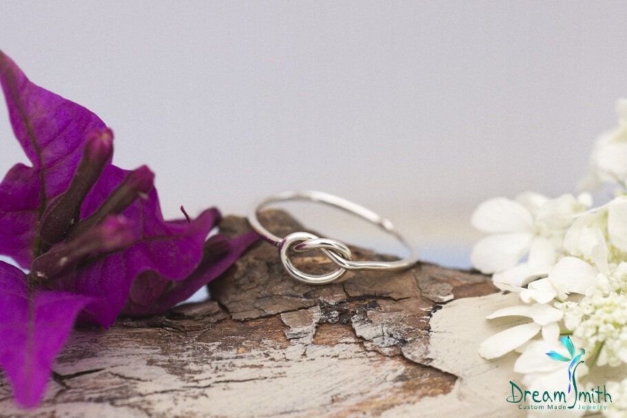 925 Sterling Silber Knoten Ring von DreamSmithJewelry
