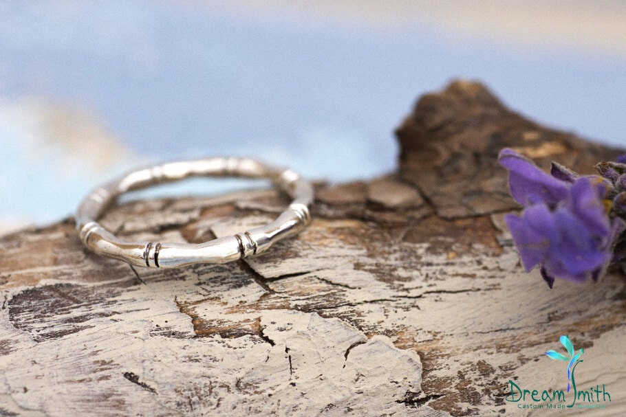 sterling Silber Bambus Ring von DreamSmithJewelry