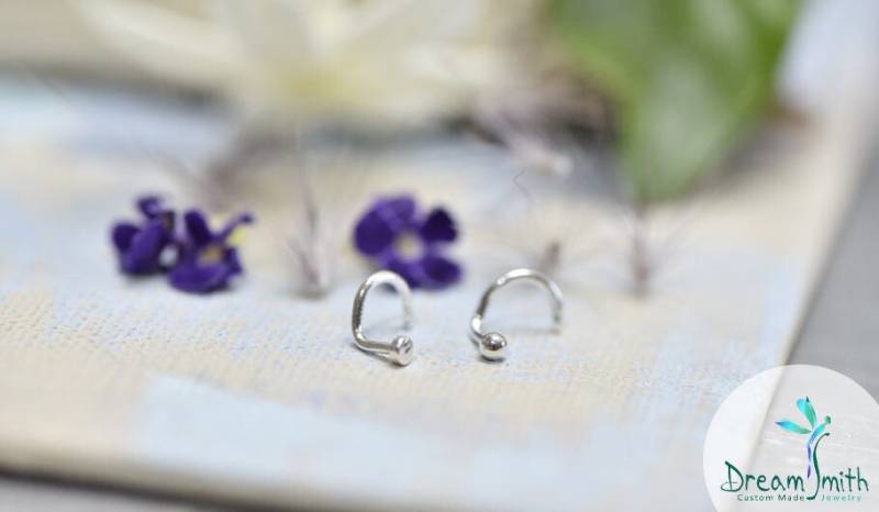 sterling Silber Nasenstecker von DreamSmithJewelry